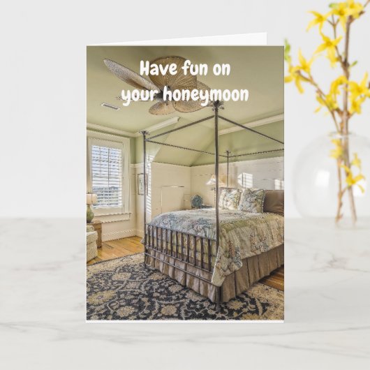 Have fun on your honeymoon. カード (黄色い花)