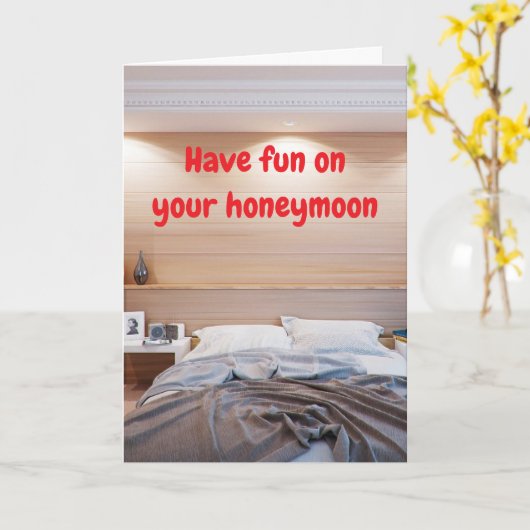 Have fun on your honeymoon. カード (黄色い花)