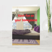 Have fun on your honeymoon. カード (正面)