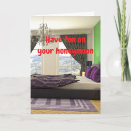 Have fun on your honeymoon. カード
