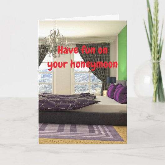 Have fun on your honeymoon. カード (正面)