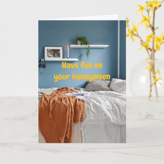 Have fun on your honeymoon. カード (黄色い花)