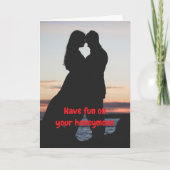 Have fun on your honeymoon. カード (正面)