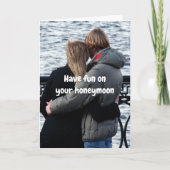 Have fun on your honeymoon. カード (正面)