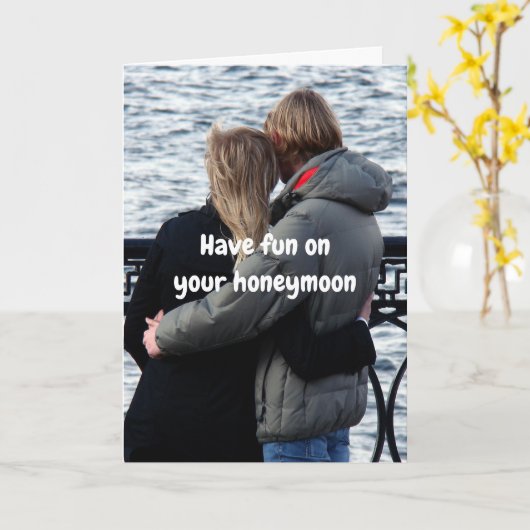 Have fun on your honeymoon. カード (黄色い花)