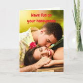 Have fun on your honeymoon. カード (正面)