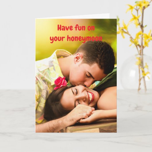 Have fun on your honeymoon. カード (黄色い花)