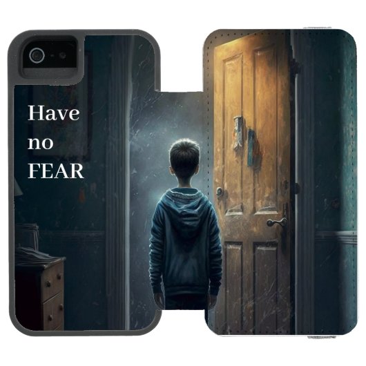 Have no Fear Incipio iPhoneウォレットケース (フォリオ Open)