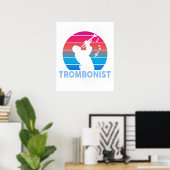 Have no fear the trombonist is here ポスター (ホームオフィス)