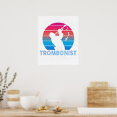 Have no fear the trombonist is here ポスター (キッチン)