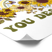 Have The Day You Deserve Motivational Quote Men Wo ポスター (角)