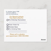 Have You Herdワクチン接種の獣医学リマインダーポスト ポストカード (裏面)