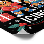 Have You Tried Icing It Funny Gingerbread Christma ポスター (角)