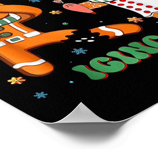 Have You Tried Icing It Funny Gingerbread Rn Nurse ポスター (角)