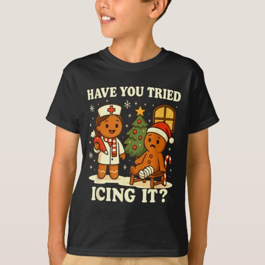 Have You Tried Icing It Gingerbread Christmas  Tシャツ (正面)