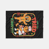 Have You Tried Icing It Gingerbread Funny Nurse Ch フリースブランケット (正面(横))