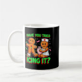 Have You Tried Icing It Gingerbread Icu Nurse Chri コーヒーマグカップ (左)