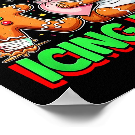 Have You Tried Icing It Gingerbread Icu Nurse Chri ポスター (角)