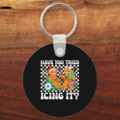 Have You Tried Icing It Gingerbread Nurse Christma キーホルダー (正面)