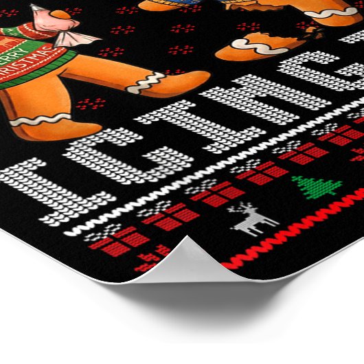 Have You Tried Icing It Ugly Christmas Gingerbread ポスター (角)