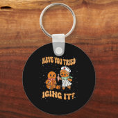 Have You Tried Icings It Gingerbread Nurse Christm キーホルダー (正面)