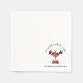 Have Yourself A Jolly Tini Cocktail Christmas スタンダードカクテルナプキン (正面)