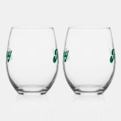 Have Yourself A Merry Little Christmas ステムなしワイングラス (左)