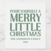 Have Yourself A Merry Little Christmas ワインラベル (シングルラベル)