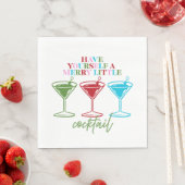 Have Yourself A Merry Little Cocktail Bachelorette スタンダードランチョンナプキン (インサイチュ)