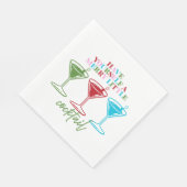 Have Yourself A Merry Little Cocktail Bachelorette スタンダードランチョンナプキン (角)