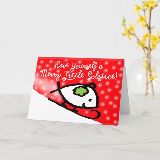 Have Yourself a Merry Little Solstice! - カード (黄色い花)