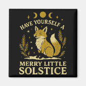 Have Yourself A Merry Little Solstice Fox Mystic マグネット (正面)
