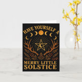 Have Yourself A Merry Little Solstice Witchcore カード (黄色い花)