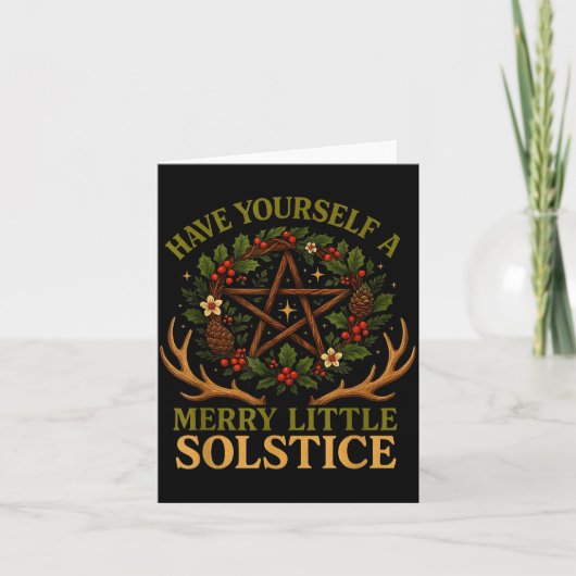Have Yourself A Merry Little Solstice Witchcore  カード (正面)