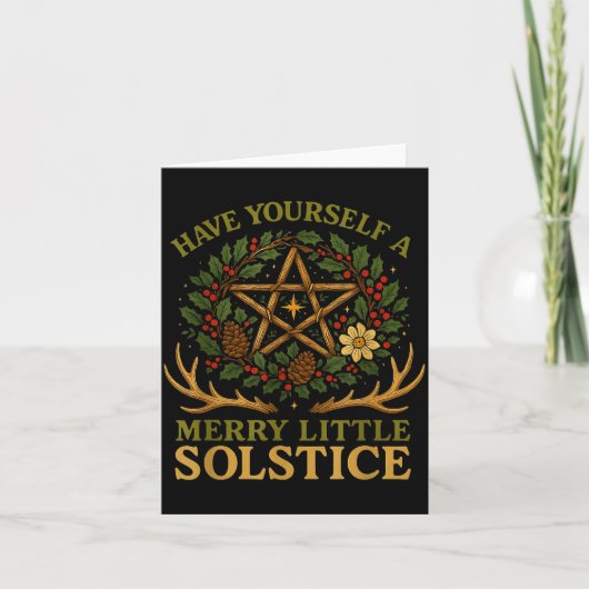Have Yourself A Merry Little Solstice Witchcore カード (正面)