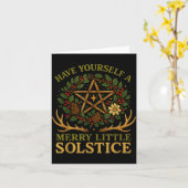 Have Yourself A Merry Little Solstice Witchcore カード (黄色い花)