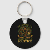 Have Yourself A Merry Little Solstice Witchcore キーホルダー (正面)