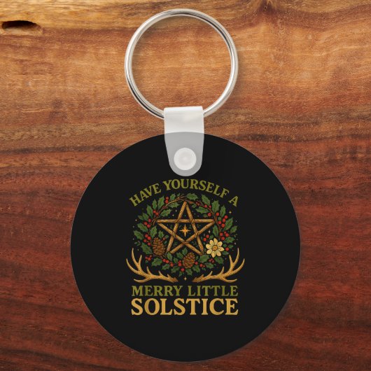 Have Yourself A Merry Little Solstice Witchcore  キーホルダー (正面)