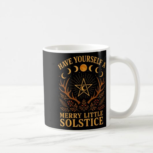 Have Yourself A Merry Little Solstice Witchcore  コーヒーマグカップ (右)