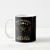 Have Yourself A Merry Little Solstice Witchcore  コーヒーマグカップ (左)