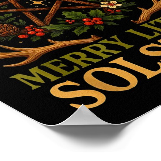 Have Yourself A Merry Little Solstice Witchcore  ポスター (角)