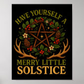 Have Yourself A Merry Little Solstice Witchcore  ポスター (正面)