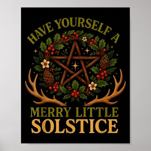 Have Yourself A Merry Little Solstice Witchcore  ポスター (正面)