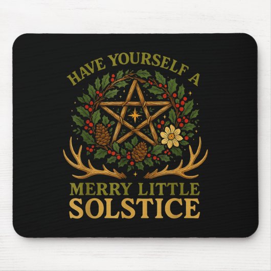 Have Yourself A Merry Little Solstice Witchcore  マウスパッド (正面)