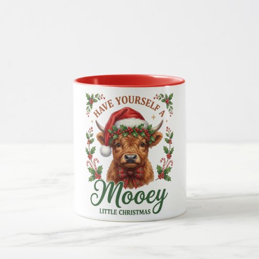 Have Yourself A Mooey Little Christmas マグカップ (中央)