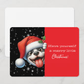 Have Yourself  Merry Little Christmas Grinning Dog (正面/裏面)