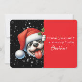 Have Yourself  Merry Little Christmas Grinning Dog (正面)