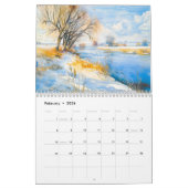 Havel Moments 2026 – Watercolor Calendar of River  カレンダー (2月 2026)