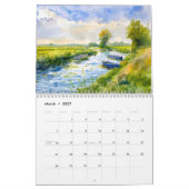 Havel Moments 2026 – Watercolor Calendar of River カレンダー (3月 2027)