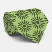 Havenwood Daisy Foulard Moss Green Two-Sided ネクタイ (ロール)